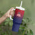 Cayman Islands Cricket Custom Tumbler With Handle Classic Coat of Arms Sporty - Wonder Print Shop