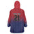 Cayman Islands Cricket Custom Wearable Blanket Hoodie Classic Coat of Arms Sporty - Wonder Print Shop