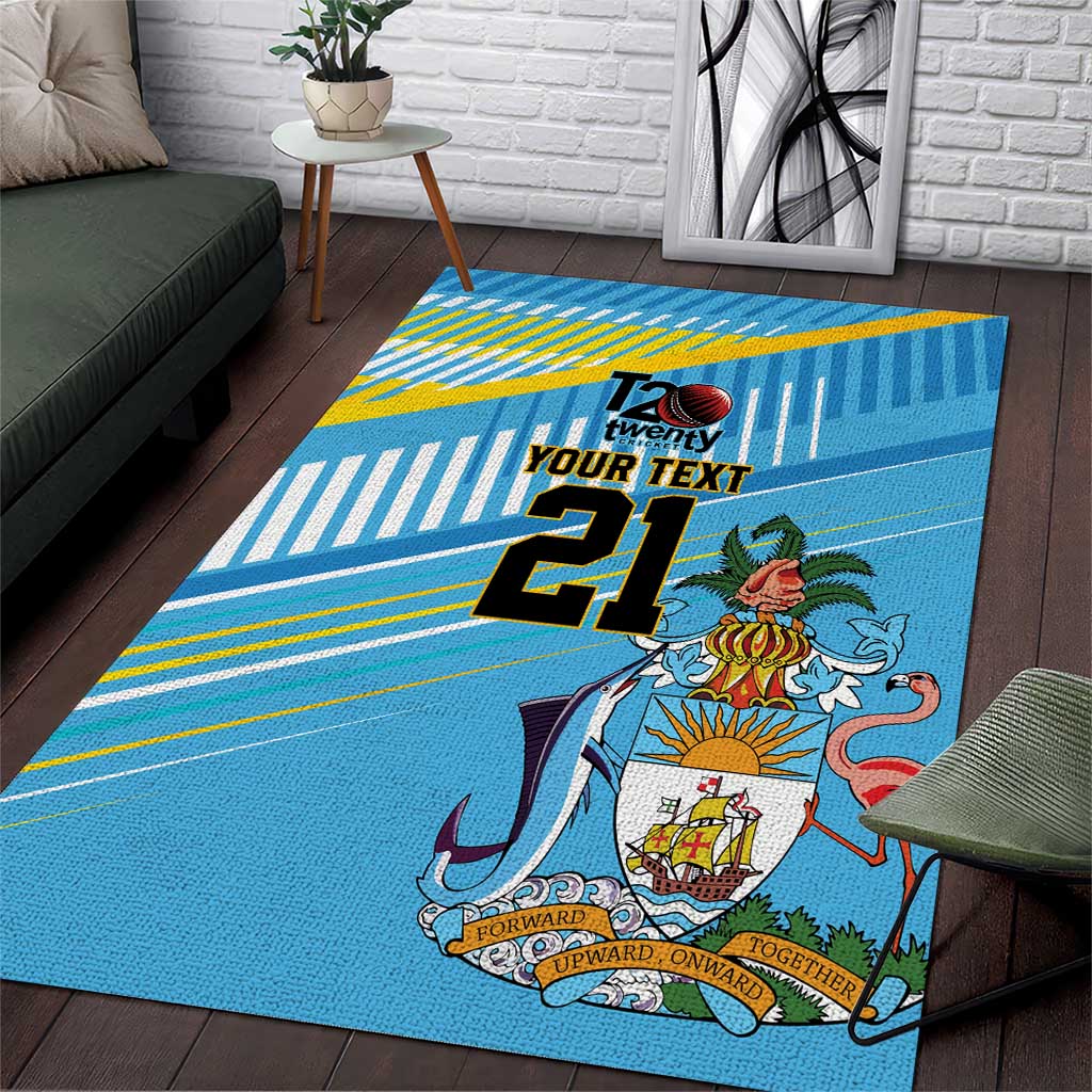 The Bahamas Cricket Custom Area Rug Marlin Flamingo Come On Bahamian - Wonder Print Shop