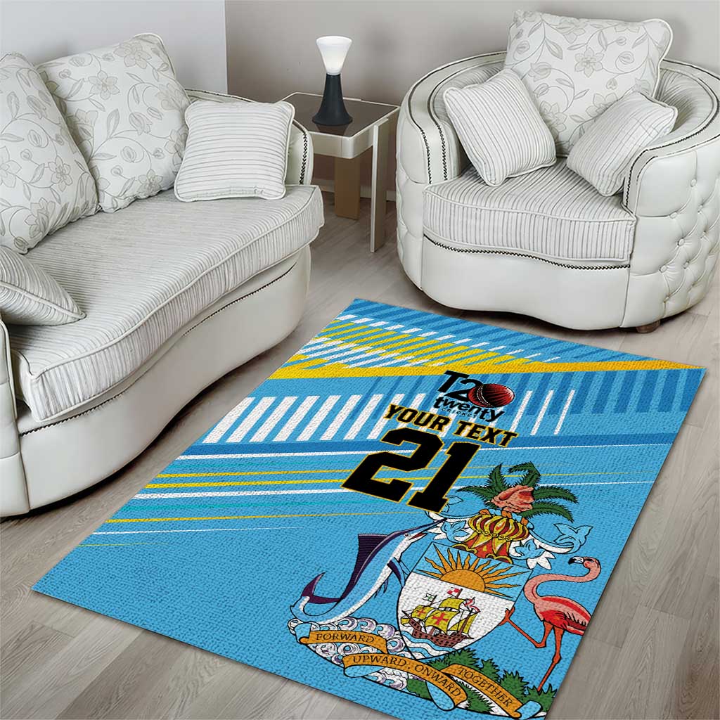 The Bahamas Cricket Custom Area Rug Marlin Flamingo Come On Bahamian - Wonder Print Shop