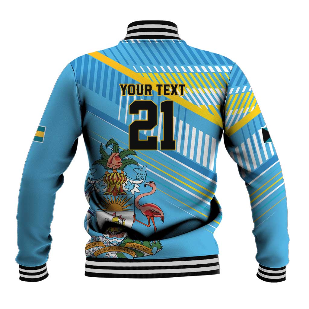 The Bahamas Cricket Custom Baseball Jacket Marlin Flamingo Come On Bahamian - Wonder Print Shop