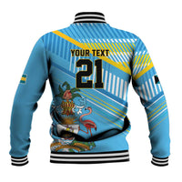 The Bahamas Cricket Custom Baseball Jacket Marlin Flamingo Come On Bahamian - Wonder Print Shop
