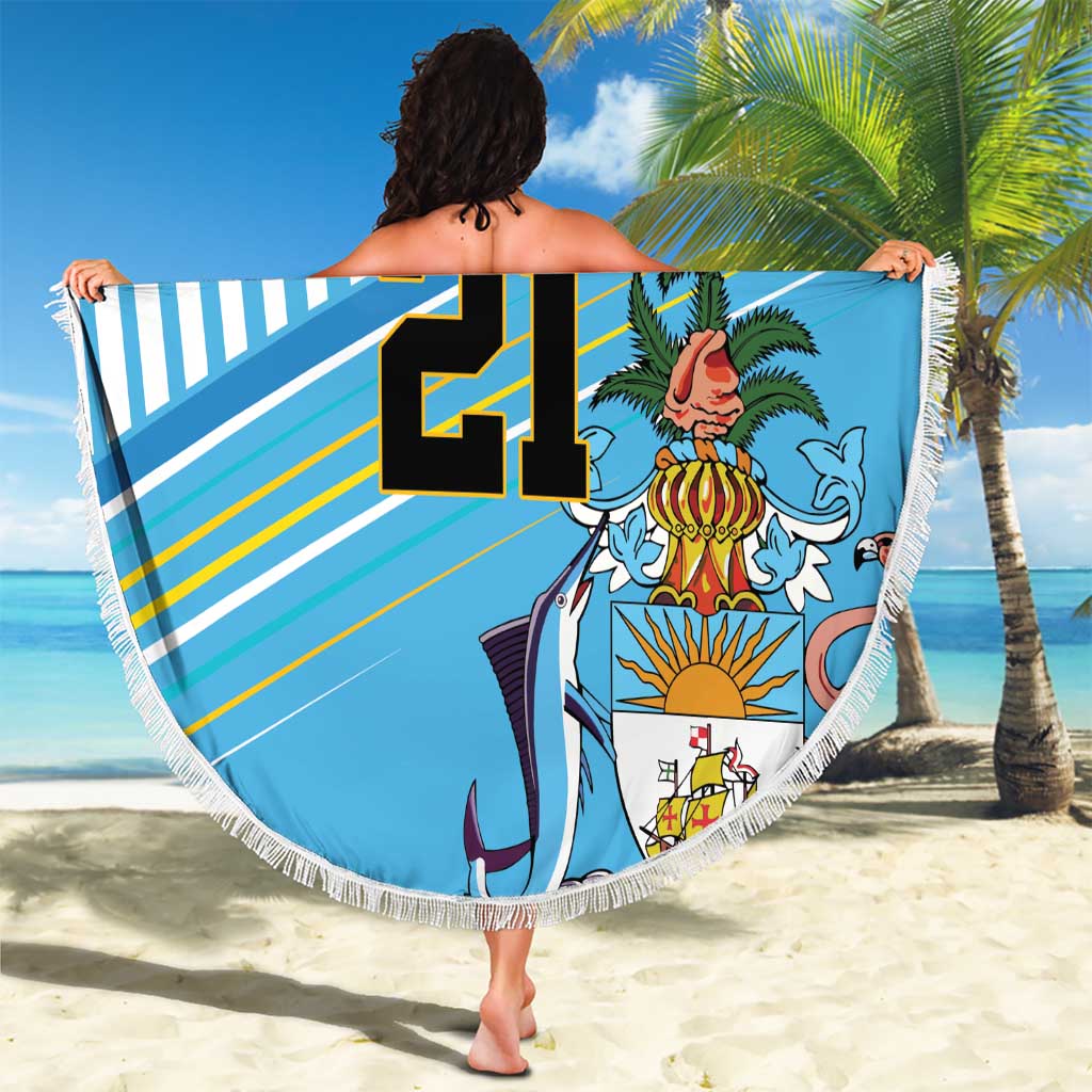 The Bahamas Cricket Custom Beach Blanket Marlin Flamingo Come On Bahamian - Wonder Print Shop