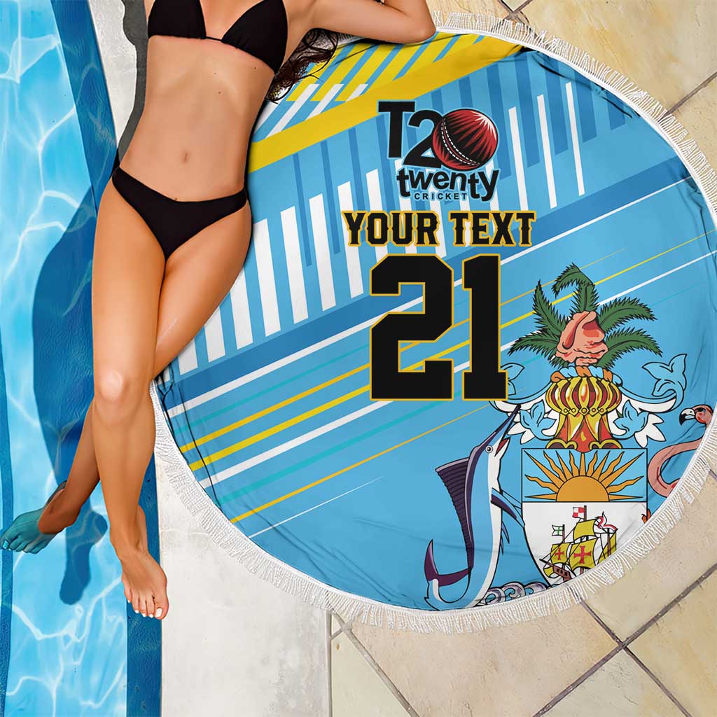 The Bahamas Cricket Custom Beach Blanket Marlin Flamingo Come On Bahamian - Wonder Print Shop