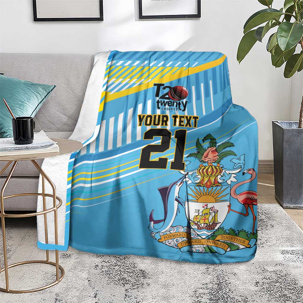 The Bahamas Cricket Custom Blanket Marlin Flamingo Come On Bahamian - Wonder Print Shop
