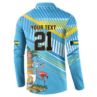 The Bahamas Cricket Custom Button Sweatshirt Marlin Flamingo Come On Bahamian - Wonder Print Shop