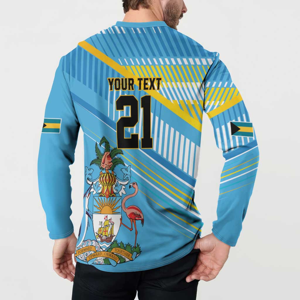 The Bahamas Cricket Custom Button Sweatshirt Marlin Flamingo Come On Bahamian - Wonder Print Shop