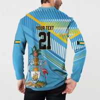 The Bahamas Cricket Custom Button Sweatshirt Marlin Flamingo Come On Bahamian - Wonder Print Shop
