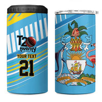 The Bahamas Cricket Custom 4 in 1 Can Cooler Tumbler Marlin Flamingo Come On Bahamian - Wonder Print Shop