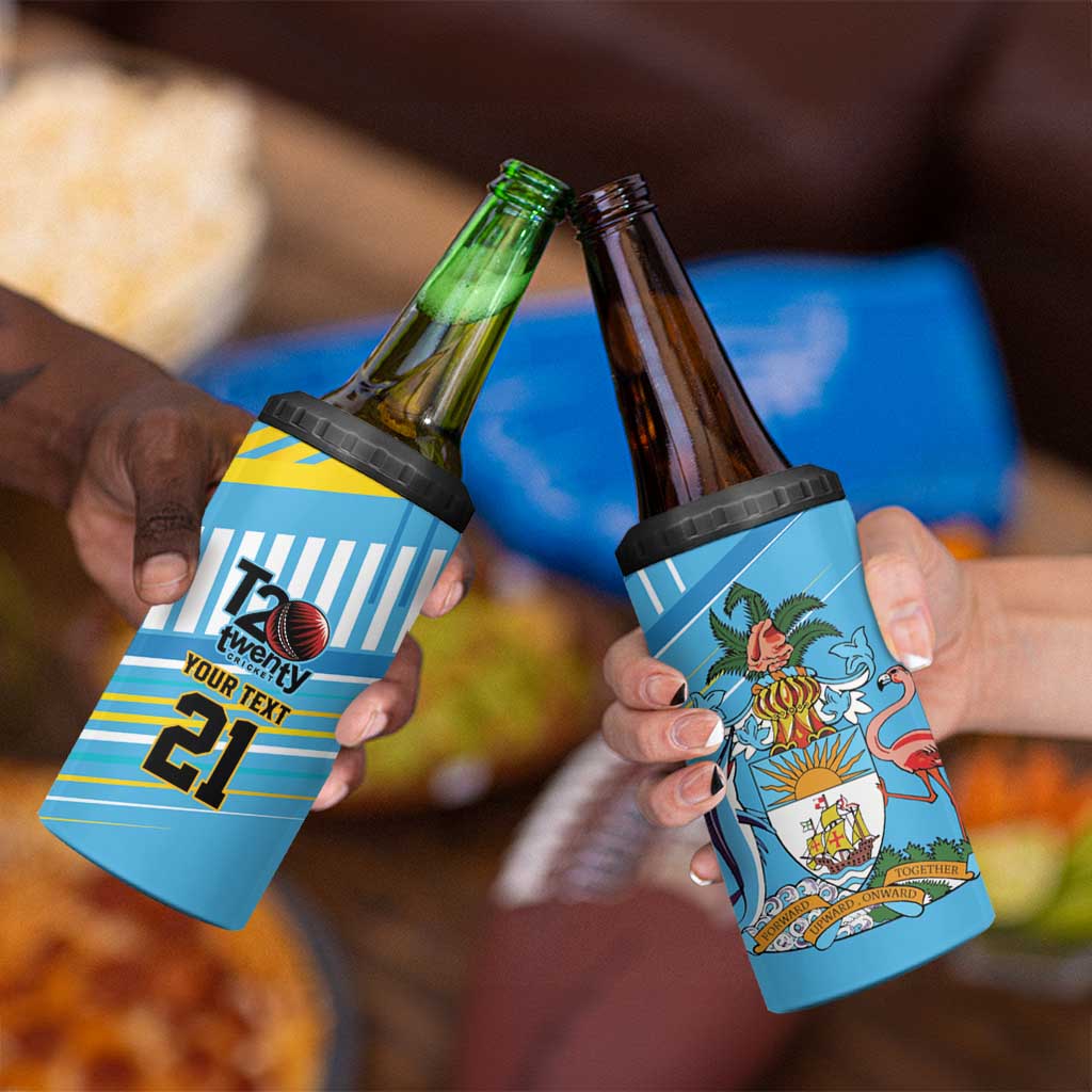 The Bahamas Cricket Custom 4 in 1 Can Cooler Tumbler Marlin Flamingo Come On Bahamian - Wonder Print Shop