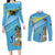 The Bahamas Cricket Custom Couples Matching Long Sleeve Bodycon Dress and Long Sleeve Button Shirt Marlin Flamingo Come On Bahamian - Wonder Print Shop
