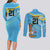The Bahamas Cricket Custom Couples Matching Long Sleeve Bodycon Dress and Long Sleeve Button Shirt Marlin Flamingo Come On Bahamian - Wonder Print Shop