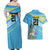 The Bahamas Cricket Custom Couples Matching Off Shoulder Maxi Dress and Hawaiian Shirt Marlin Flamingo Come On Bahamian - Wonder Print Shop