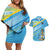 The Bahamas Cricket Custom Couples Matching Off Shoulder Short Dress and Hawaiian Shirt Marlin Flamingo Come On Bahamian - Wonder Print Shop