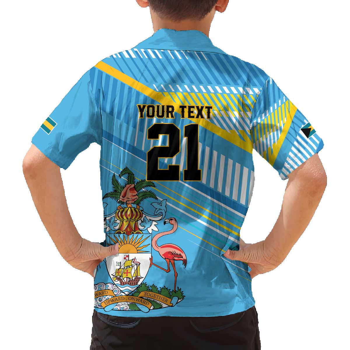 The Bahamas Cricket Custom Family Matching Off The Shoulder Long Sleeve Dress and Hawaiian Shirt Marlin Flamingo Come On Bahamian - Wonder Print Shop