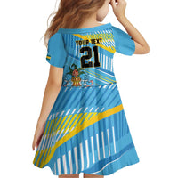 The Bahamas Cricket Custom Family Matching Off Shoulder Maxi Dress and Hawaiian Shirt Marlin Flamingo Come On Bahamian - Wonder Print Shop