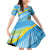 The Bahamas Cricket Custom Family Matching Off Shoulder Short Dress and Hawaiian Shirt Marlin Flamingo Come On Bahamian - Wonder Print Shop