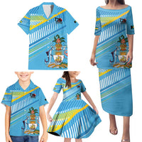 The Bahamas Cricket Custom Family Matching Puletasi and Hawaiian Shirt Marlin Flamingo Come On Bahamian - Wonder Print Shop