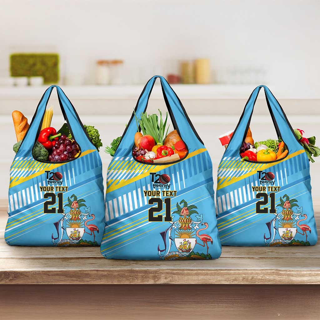 The Bahamas Cricket Custom Grocery Bag Marlin Flamingo Come On Bahamian - Wonder Print Shop