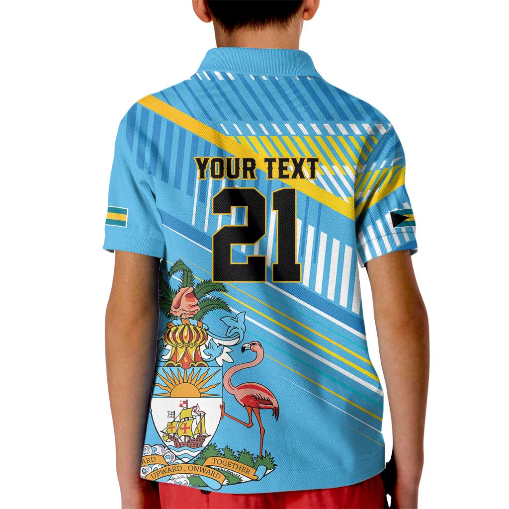 The Bahamas Cricket Custom Kid Polo Shirt Marlin Flamingo Come On Bahamian - Wonder Print Shop