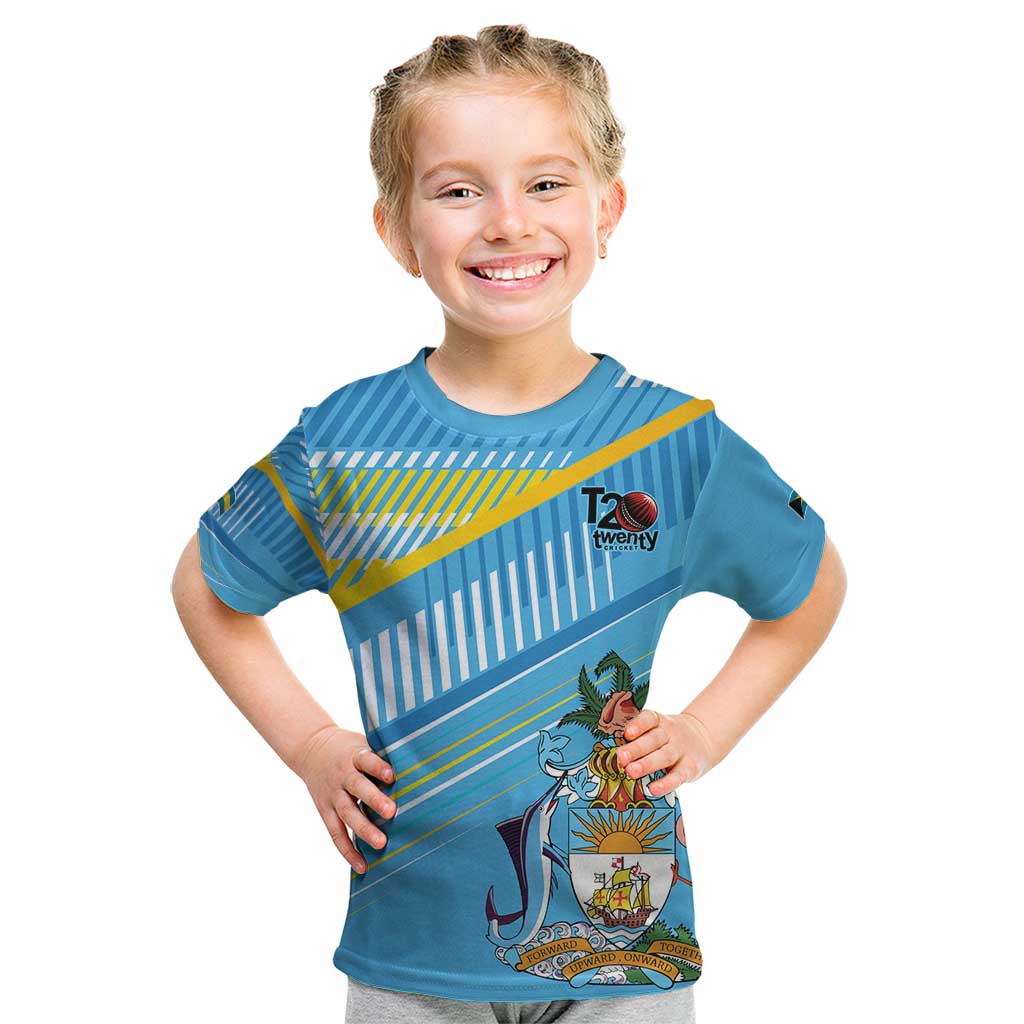 The Bahamas Cricket Custom Kid T Shirt Marlin Flamingo Come On Bahamian - Wonder Print Shop