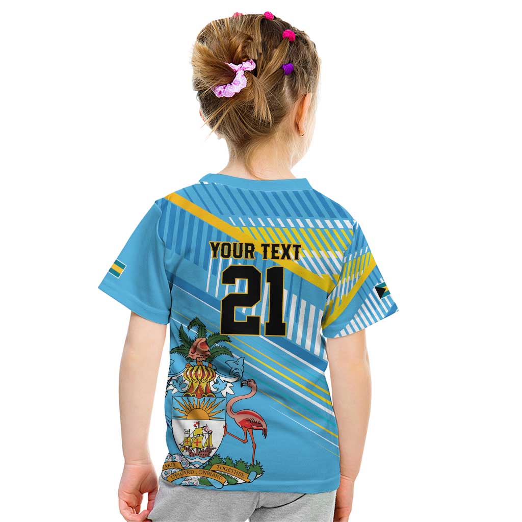 The Bahamas Cricket Custom Kid T Shirt Marlin Flamingo Come On Bahamian - Wonder Print Shop