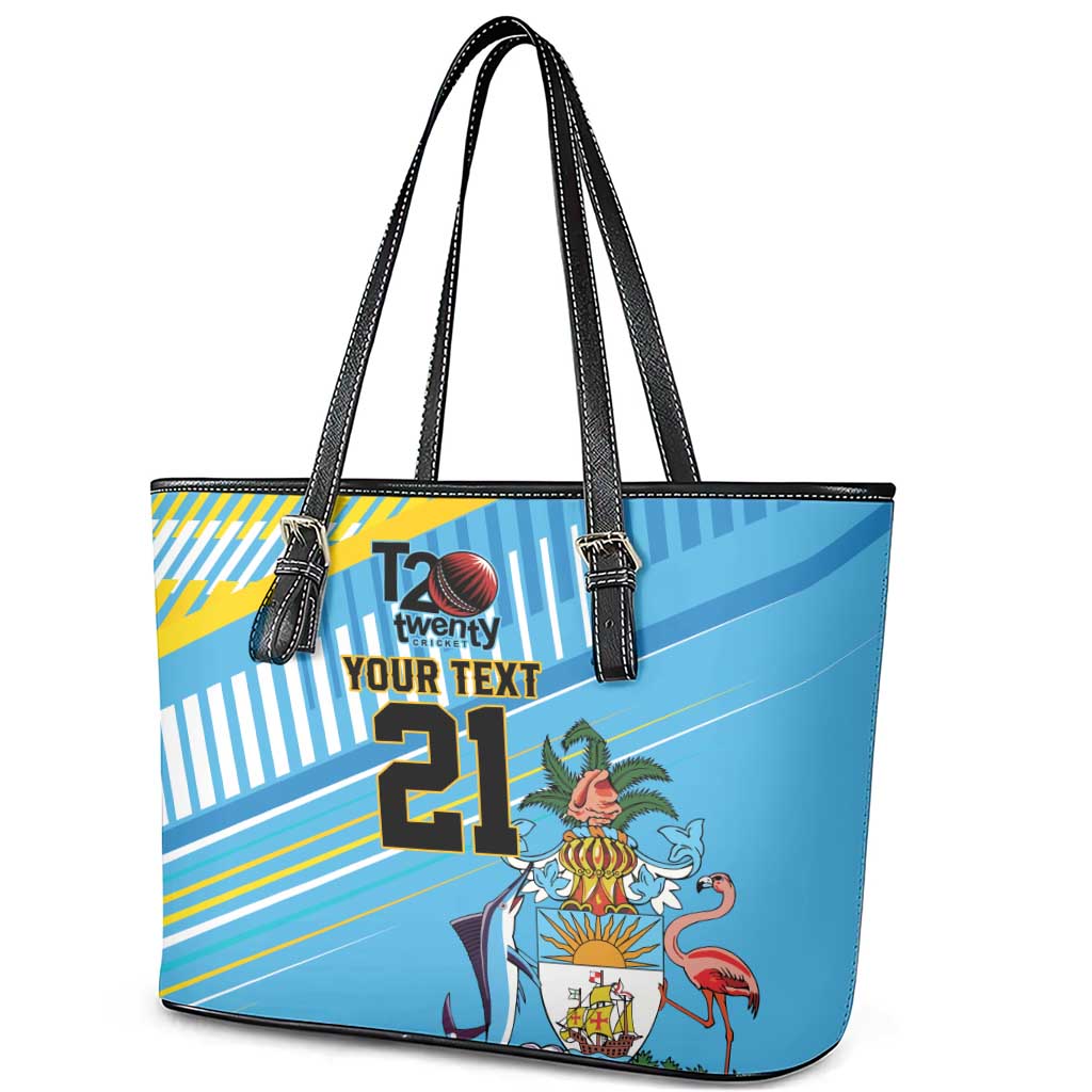 The Bahamas Cricket Custom Leather Tote Bag Marlin Flamingo Come On Bahamian - Wonder Print Shop