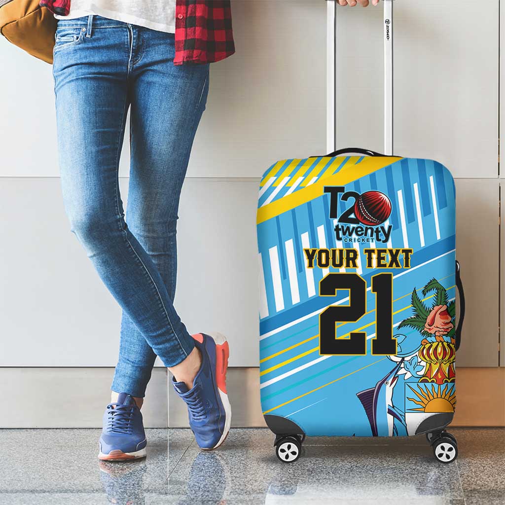 The Bahamas Cricket Custom Luggage Cover Marlin Flamingo Come On Bahamian - Wonder Print Shop