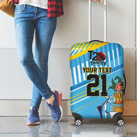 The Bahamas Cricket Custom Luggage Cover Marlin Flamingo Come On Bahamian - Wonder Print Shop