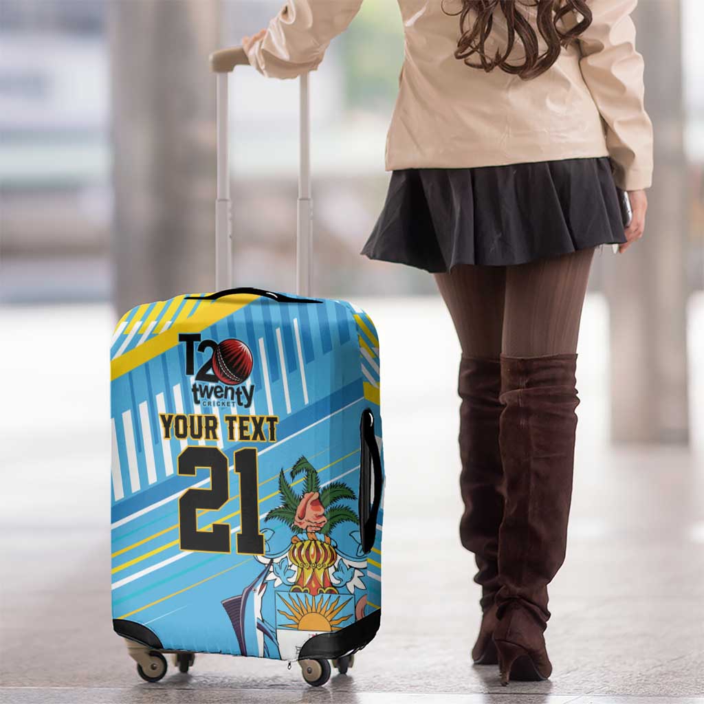 The Bahamas Cricket Custom Luggage Cover Marlin Flamingo Come On Bahamian - Wonder Print Shop