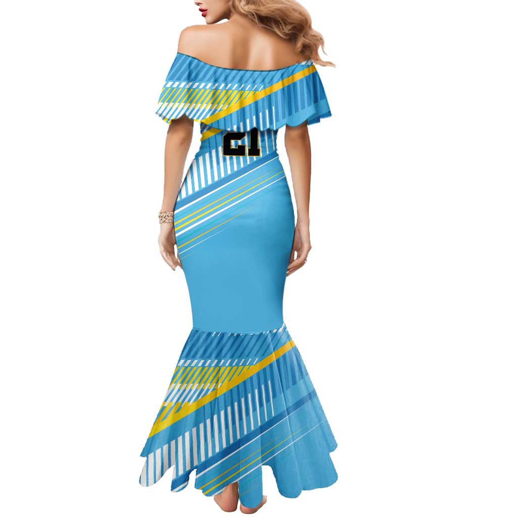 The Bahamas Cricket Custom Mermaid Dress Marlin Flamingo Come On Bahamian - Wonder Print Shop