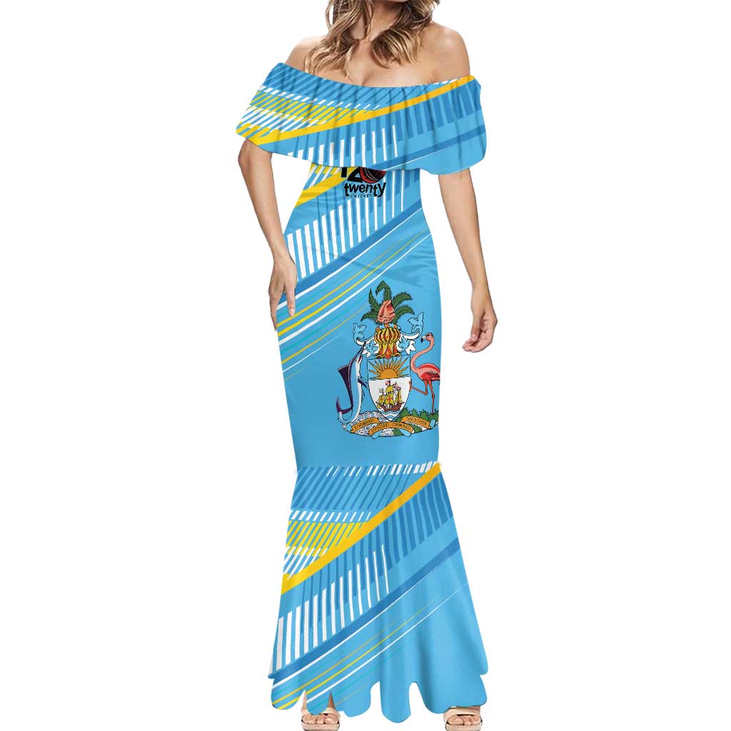 The Bahamas Cricket Custom Mermaid Dress Marlin Flamingo Come On Bahamian - Wonder Print Shop