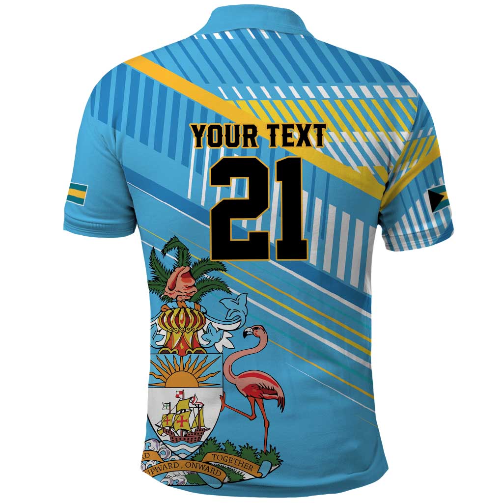 The Bahamas Cricket Custom Polo Shirt Marlin Flamingo Come On Bahamian - Wonder Print Shop