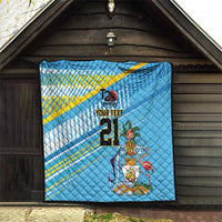 The Bahamas Cricket Custom Quilt Marlin Flamingo Come On Bahamian - Wonder Print Shop