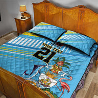 The Bahamas Cricket Custom Quilt Bed Set Marlin Flamingo Come On Bahamian - Wonder Print Shop