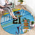 The Bahamas Cricket Custom Round Carpet Marlin Flamingo Come On Bahamian - Wonder Print Shop