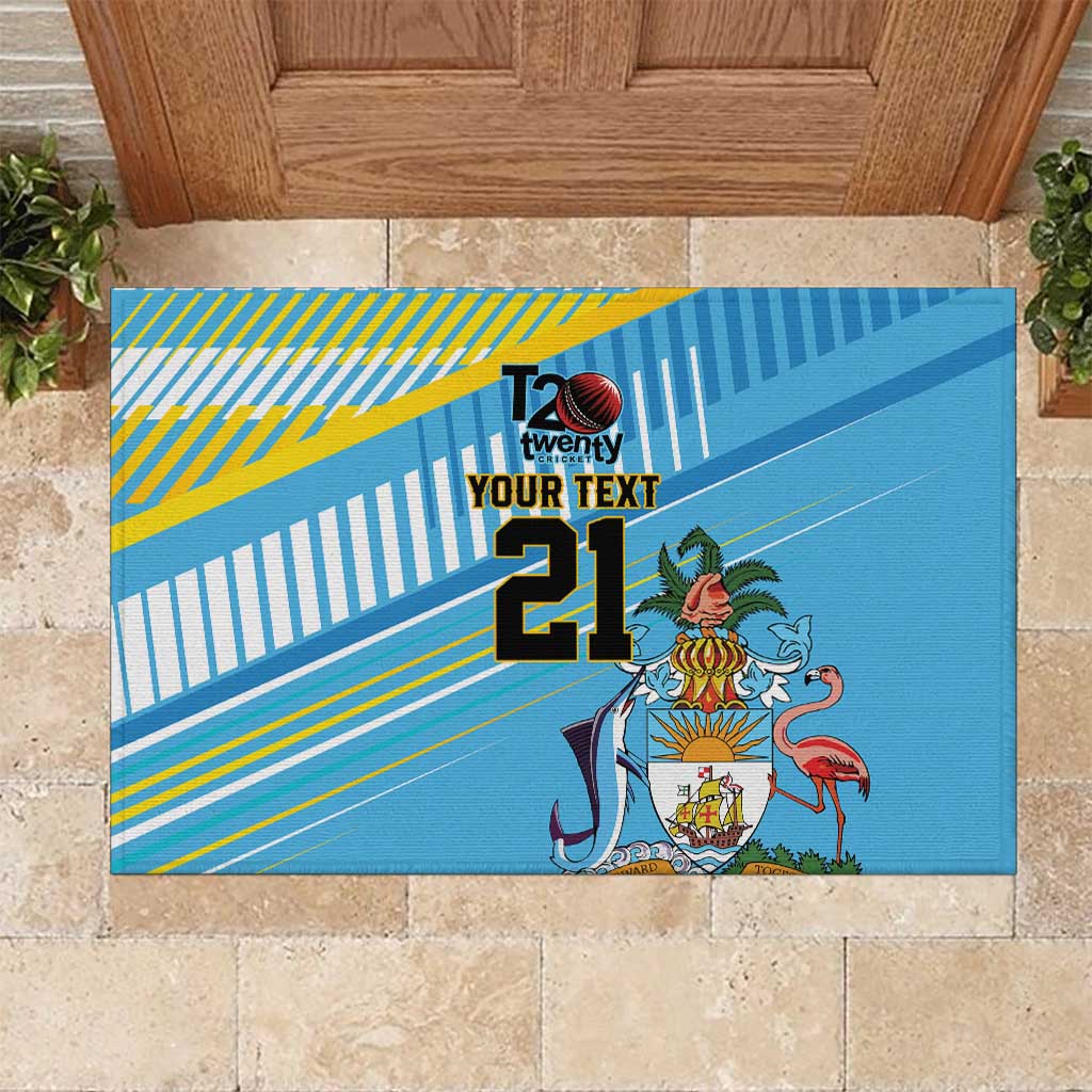 The Bahamas Cricket Custom Rubber Doormat Marlin Flamingo Come On Bahamian - Wonder Print Shop