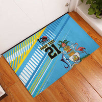 The Bahamas Cricket Custom Rubber Doormat Marlin Flamingo Come On Bahamian - Wonder Print Shop