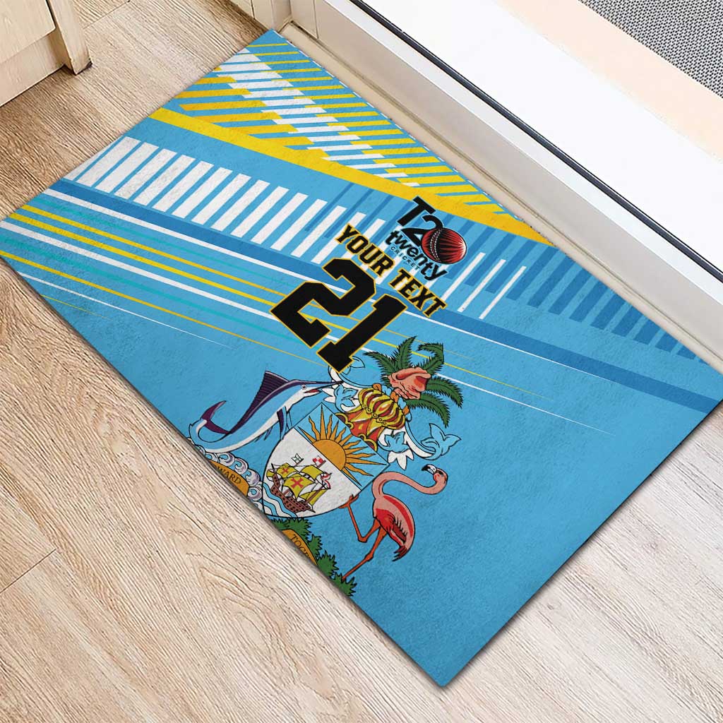 The Bahamas Cricket Custom Rubber Doormat Marlin Flamingo Come On Bahamian - Wonder Print Shop