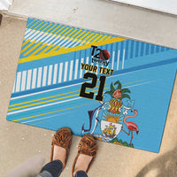 The Bahamas Cricket Custom Rubber Doormat Marlin Flamingo Come On Bahamian - Wonder Print Shop