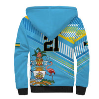 The Bahamas Cricket Custom Sherpa Hoodie Marlin Flamingo Come On Bahamian - Wonder Print Shop