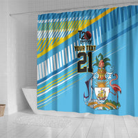 The Bahamas Cricket Custom Shower Curtain Marlin Flamingo Come On Bahamian - Wonder Print Shop