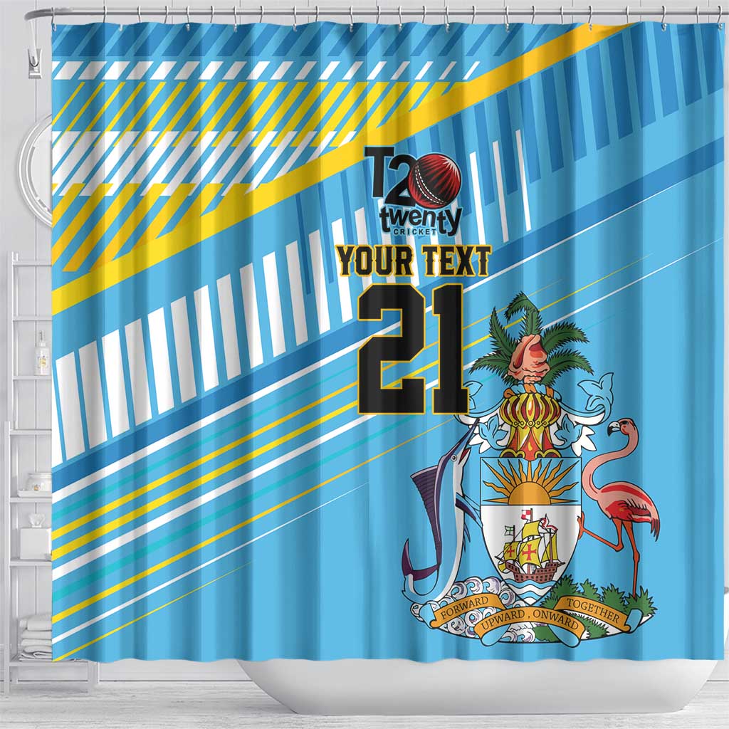 The Bahamas Cricket Custom Shower Curtain Marlin Flamingo Come On Bahamian - Wonder Print Shop