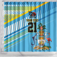 The Bahamas Cricket Custom Shower Curtain Marlin Flamingo Come On Bahamian - Wonder Print Shop