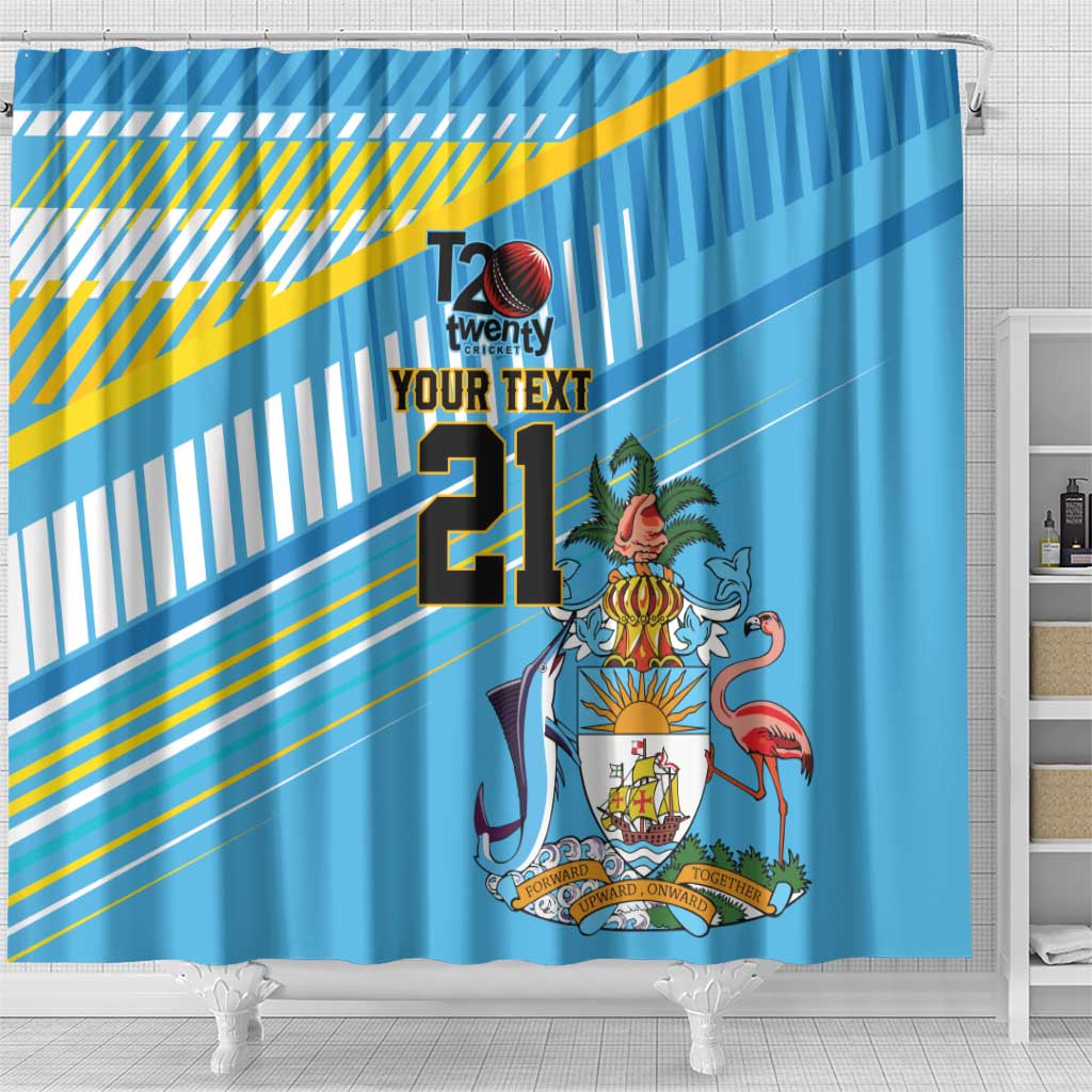The Bahamas Cricket Custom Shower Curtain Marlin Flamingo Come On Bahamian - Wonder Print Shop