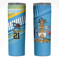 The Bahamas Cricket Custom Skinny Tumbler Marlin Flamingo Come On Bahamian - Wonder Print Shop