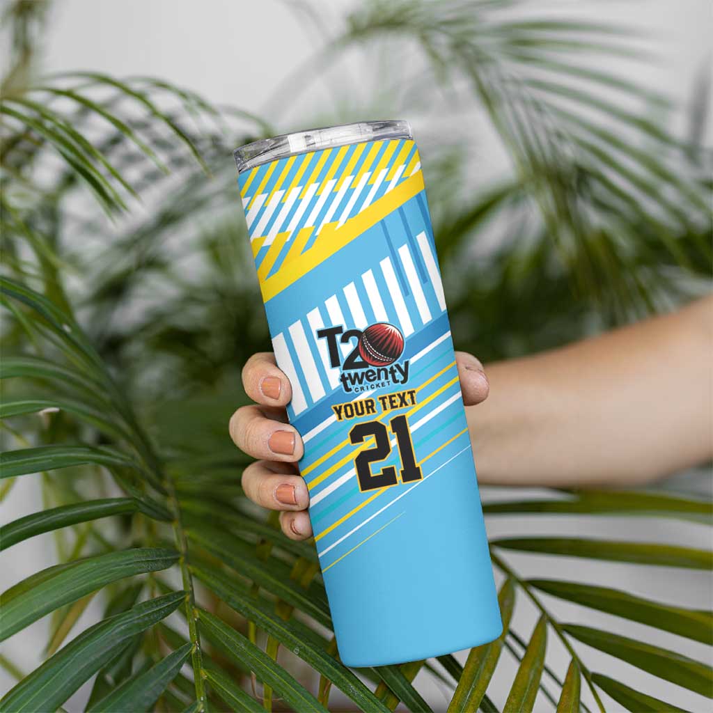 The Bahamas Cricket Custom Skinny Tumbler Marlin Flamingo Come On Bahamian - Wonder Print Shop