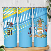 The Bahamas Cricket Custom Skinny Tumbler Marlin Flamingo Come On Bahamian - Wonder Print Shop