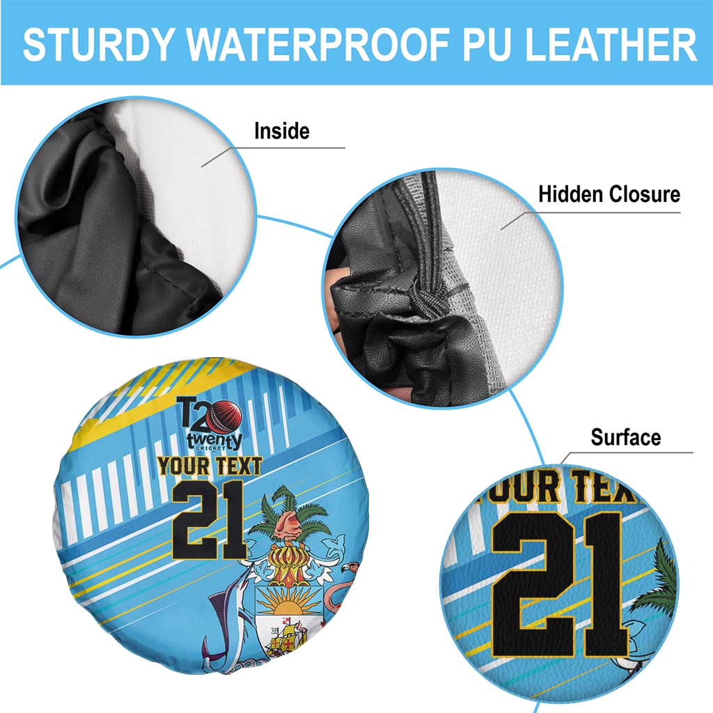 The Bahamas Cricket Custom Spare Tire Cover Marlin Flamingo Come On Bahamian - Wonder Print Shop