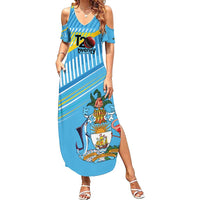 The Bahamas Cricket Custom Summer Maxi Dress Marlin Flamingo Come On Bahamian - Wonder Print Shop